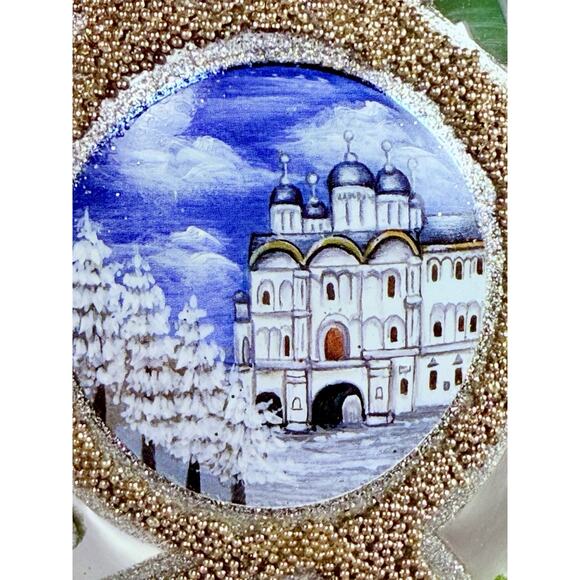 Joan Rivers Winter Palace Egg Ornament JR Metal Tag Box Hand Painted NIB - Picture 3 of 13